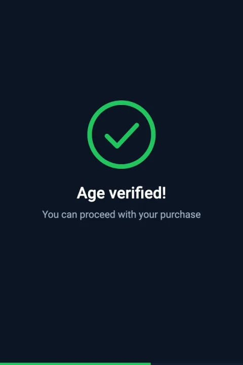 Age verified!