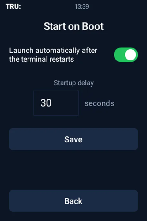 Start on its own
